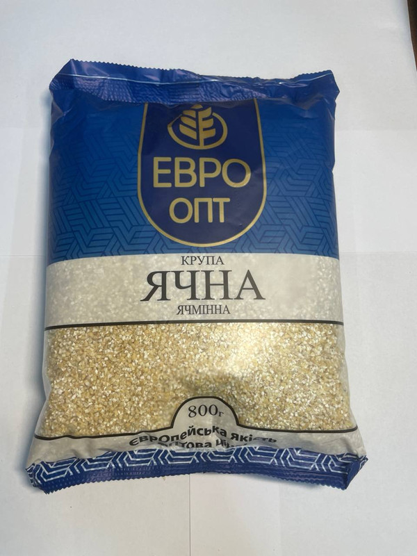 Крупа Ячна ячмінна ЕВРО ОПТ, 800г